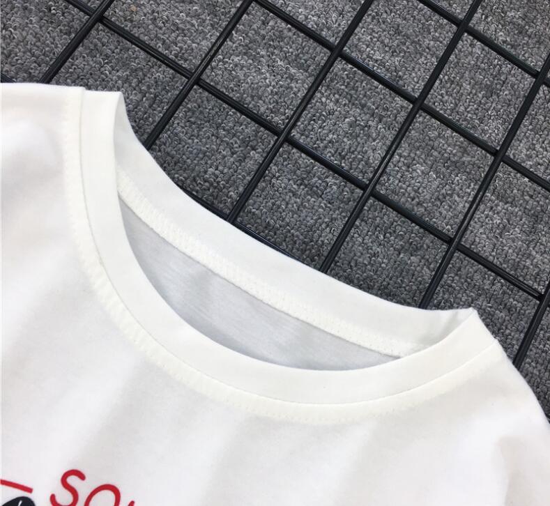 Japanese T-shirt, Chao Brand, Short-sleeved Men and Women''s Retro Lovers''T-shirt, Dog Printed Summer Class Clothes